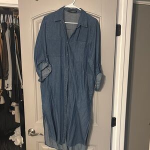 Old Navy Blue Casual Button Down dress.